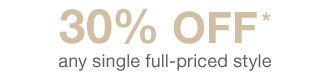 30% off any full-priced style